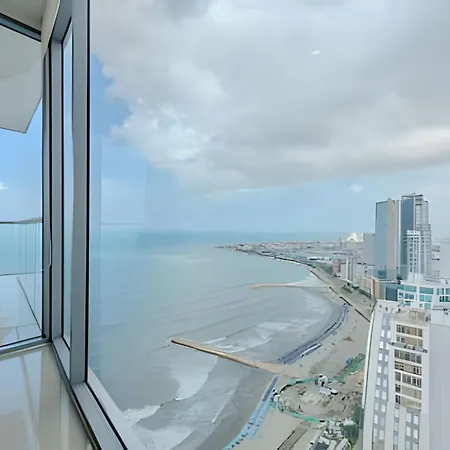Apartment Beachfront Penthouse 40th Sea View/historic Center Cartagena